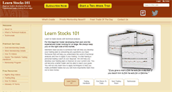 Desktop Screenshot of learnstocks101.com