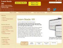 Tablet Screenshot of learnstocks101.com